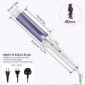 40mm Hair Curlers Negative Ion Ceramic Care Big Wand Wave Hair Styler Curling Irons 3 Temperatures Fast Heating Styling Tools.