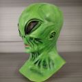 alien latex mask hood halloween horror funny holiday dress up cosplay escape room.
