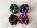 4 Pcs helpful Silk Scrunchie Hair Band Bracelet Set For Grils.