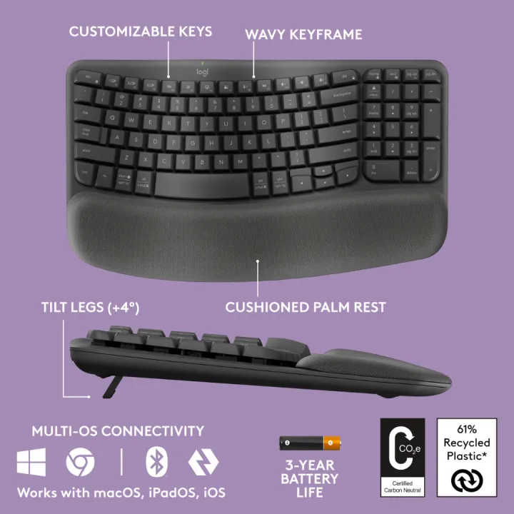 Logitech%20Wave%20Keys%20Wireless%20Ergonomic%20Keyboard%20with%20Cushioned%20Palm%20Rest,%20Comfortable%20Natural%20Typing,%20Easy-Switch,%20Bluetooth,%20Logi%20Bolt%20Receiver,%20for%20Multi-OS,%20Windows/Mac%20-%20Graphite%20-%20Image%206