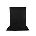 Background 8x12ft Non-Woven Fabric Solid Color Black Screen Photo Backdrop Studio Photography.