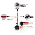 E-Bike Accessories-1 x Front Light
1 x Tail Light
1 x speaker
1 set x connecting wires-Black.