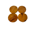 4 inch Round Mahogany Wooden Tea Cup Tray for your Dining and Home. 