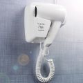 Hotel wall-Mounted Hair Dryer Professional Leafless Blow Dryer Negative Ion Temperature Control 2-Speed Styler.
