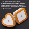 【Hey my home】EU/US Plug-in LED Light with Dusk Dawn Sensor Auto LED Light Induction Sensor Control Bedroom Night Lamp For Kids.
