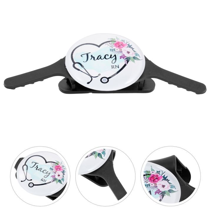 Stethoscope%20Name%20Tag%20Nursing%20Gifts%20Nurses%20Supplies%20Nurse's%20Day%20ID%20Card%20Identification%20Clip%20Tags%20Personalized%20Crystal%20Holder%20-%20Image%204