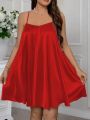 Women’s Cotton Silk Sleeveless Flared Dress | Lightweight Summer Wear. 