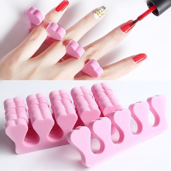 10/20/50Pcs%20Nail%20Art%20Toes%20Separators%20Soft%20Sponge%20Finger%20Separator%20Cotton%20UV%20Gel%20Polishing%20Manicure%20Pedicure%20Nail%20Holding%20Tools%20-%20Image%202