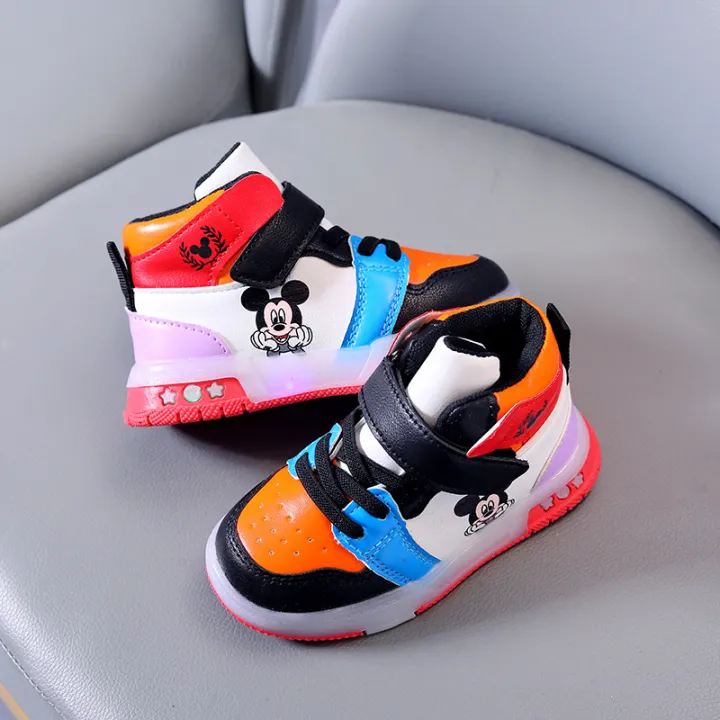 Disney%20Children's%20Sneakers%20Boys%20Girls%20Mickey%20Led%20Light%20Sport%20Shoes%20Student%20Shoes%20Hook%20Anti-slip%20Kids%20Outdoor%20Shoes%20Basket%20Shoes%20-%20Image%206