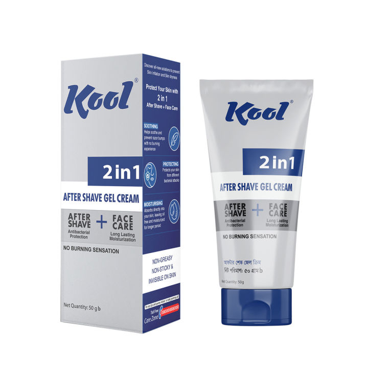 Kool 2 in 1 After Shave Gel Cream 50 gm