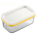 GC Butter Slicer Cutter With Lid For Fridge Butter Dish Small Butter Container For Two 4oz Sticks Butter Plastic Butter Dish. 