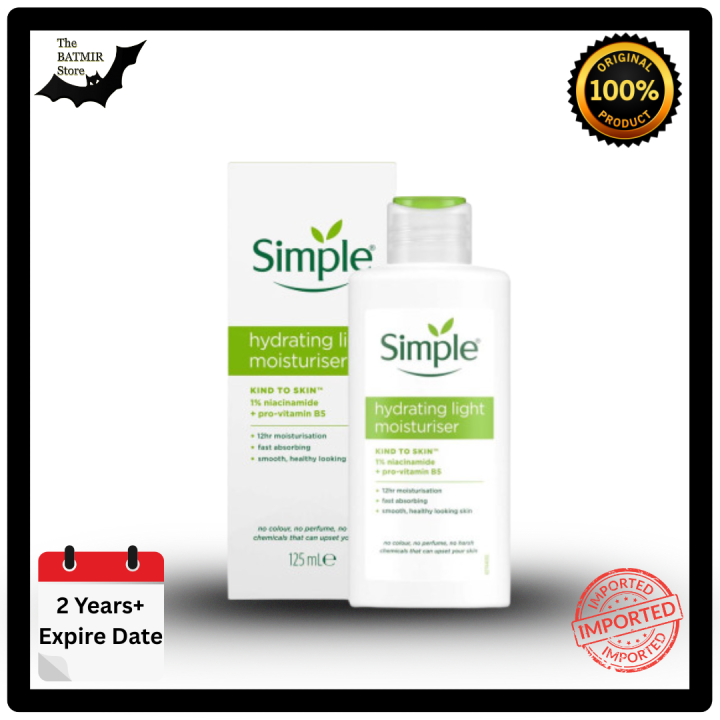 Simple Kind To Skin Hydrating Light Moisturiser 125ml | Product of Poland