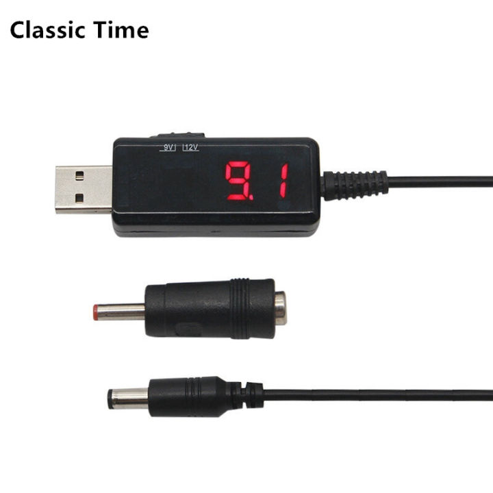 USB To DC Step Up Converter Cable 5V to 9V 12V Adjustable Voltage Volt ...