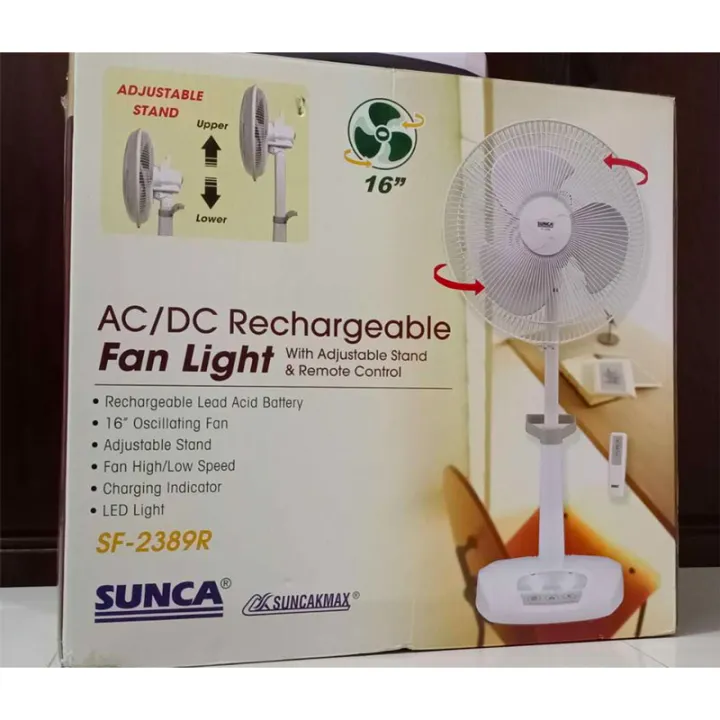 Sunca%2016%E2%80%9D%20Adjustable%20Half-Stand%20Fan%20with%20Light%20-%20Image%202