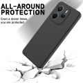 Xiaomi Redmi Note 14 4G Silicone Matte Flexible Soft Phone Case - Black - Phone Back Cover.