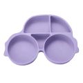 【NEW】 Baby Silicone Plate Cartoon Car Children Feeding Dishes Suction Cup Plate Non-Slip Baby Food Feeding Sucker Bowl For Children. 