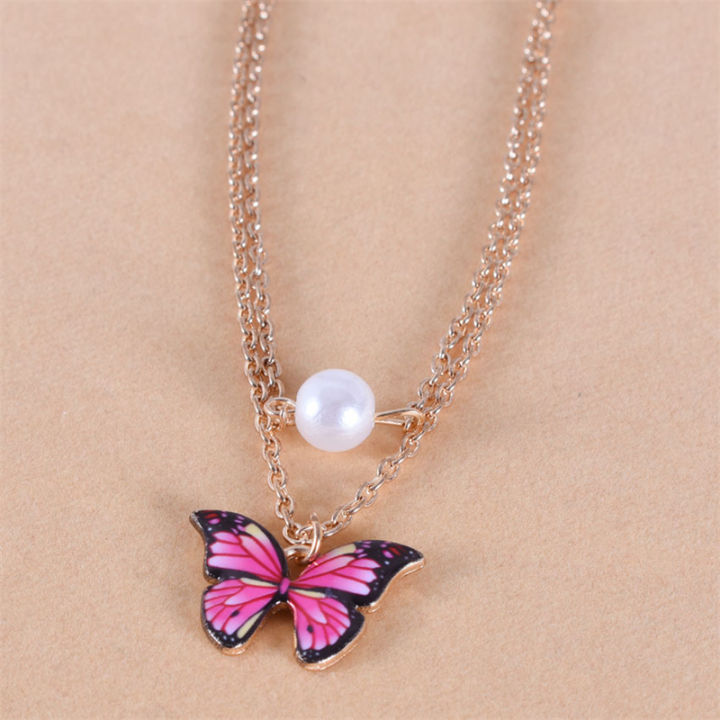Trendy%20Fashionable%20Double%20Layer%20Pearl%20Chain%20Choker%20Butterfly%20Pendant%20Necklaces%20for%20Girls%20Simple%20Stylish%20New%20Collection%202024%20-%20Necklace%20for%20Women%20Simple%20Stylish%20Fashion%20-%20Image%206