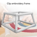 Embroidery Frame Lap Stand Rectangular Double Layer Household Versatile Embroidery Frame Holder PP Plastic Tube for Cross Stitch. 