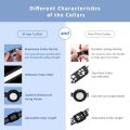 2Pack Cat Collar, for Air Tag Cat Collars with Safety Buckle and Removable Bell for Apple Airtag Small Pet Collar Black.