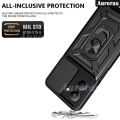 Phone cover For Vivo Y18 Y18S case shell Camera Lens Protector Shockproof Armor Iron Metal Car Ring Kickstand Bracket For vivo Y18 Y18S Cases Housing. 