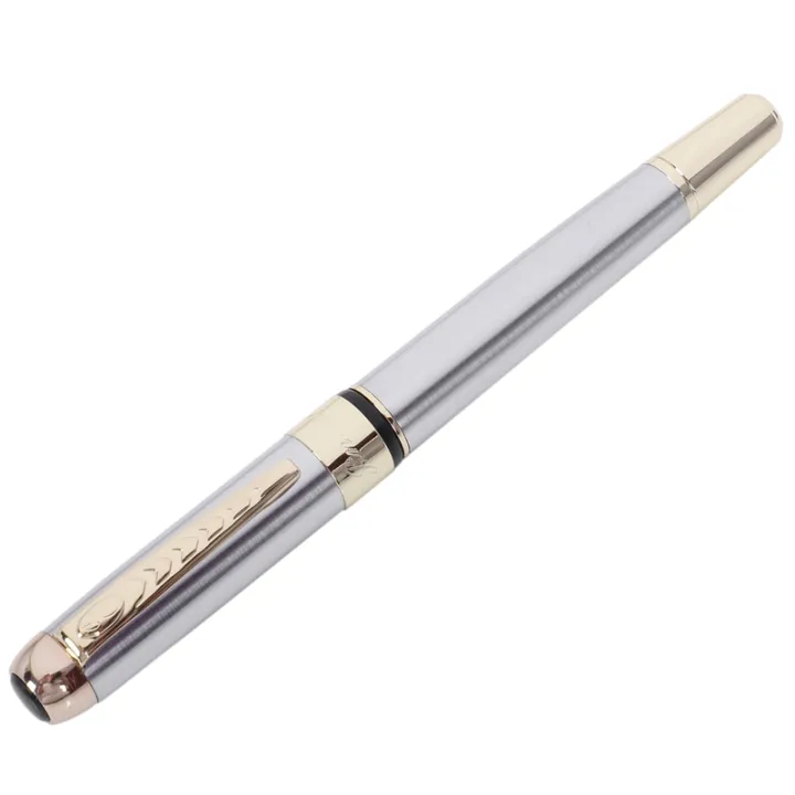 Jinhao%20250%20Frosted%20White%20Gold%20Fountain%20Pen%20M%20Nib%20Fountain%20Pen%20&%20JINHAO%20X450%2018%20KGP%200.7mm%20Broad%20Nib%20Fountain%20Pen%20Red%20-%20Image%204