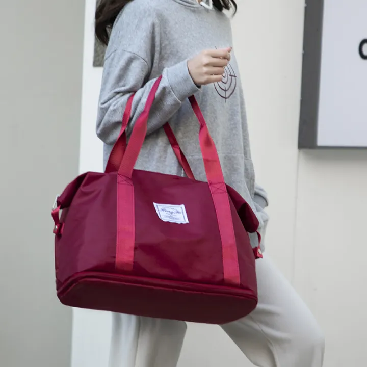 New%20Folding%20Storage%20Travel%20Bag%20Portable%20and%20Fashion%20Gym%20Bag%20Expandable%20Large%20Capacity%20with%20Shoe%20Compartments%20Nylon%20Luggage%20Bag%20-%20Image%203