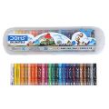 Doms Non-Toxic 9mm Oil Pastel Set in Plastic Case (25 Assorted Shades). 