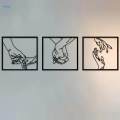 Hands Line Wall Decor Minimalist Wall Art Abstract Poster for Home. 