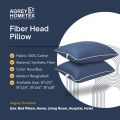 Fiber Head Pillow, Cotton Fabric, Navy Blue (18"x28"), 1 Pcs.