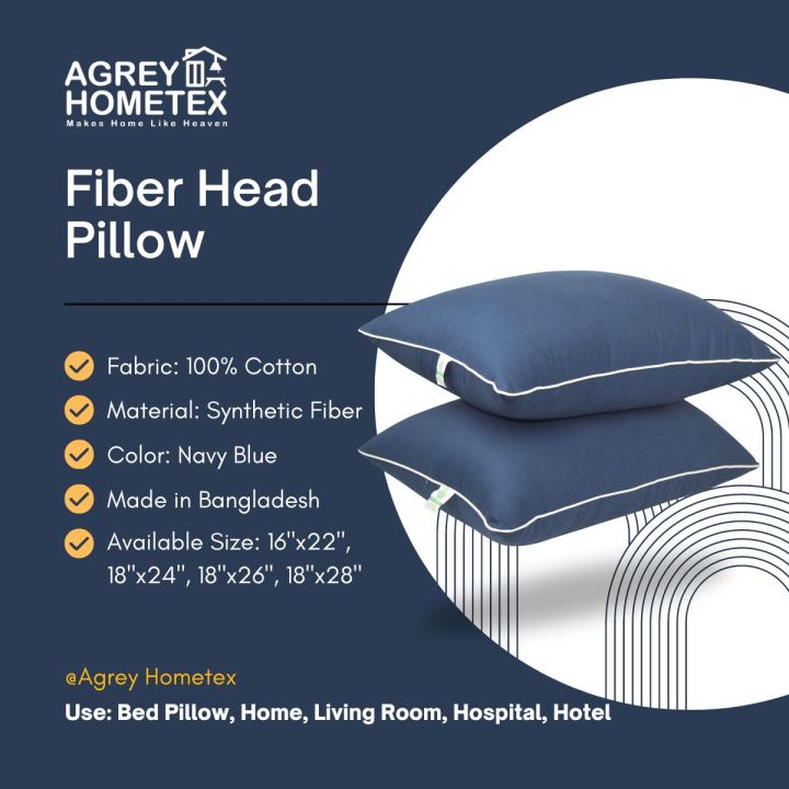 Fiber%20Head%20Pillow,%20Cotton%20Fabric,%20Navy%20Blue%20(18"x28"),%201%20Pcs%20-%20Image%205