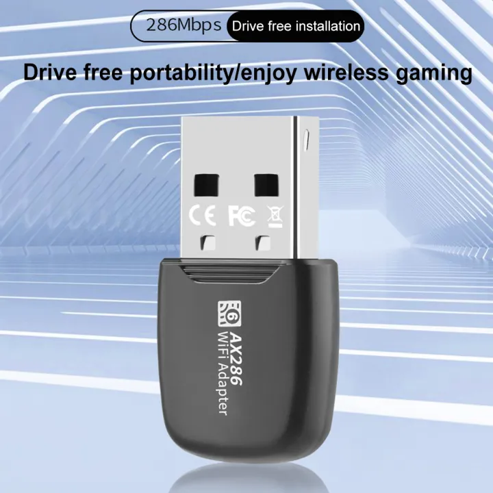 WIFI6%20USB%20Adapter%20286Mbps%20Network%20Card%202.4GHz%20Mini%20Wireless%20Dongle%20Receiver%20For%20PC/Laptop%20For%20Win7/10/11%20Driver%20Free%20-%20Image%202
