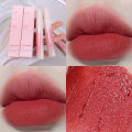 Matte Nude Rose Red Brown Lip Gloss Waterproof Long-lasting Non-stick Cup Velvet Lip Mud Liquid Lipstick Korean Makeup Lip Tint. 