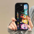 Colorful Creative Happy Cartoon Cute Little Monster Soft Case For Oppo A12 A53 A1k A7 A55 A16 A55 A15S A17 A5s A54s A77 A76 A74 A3s A31 A95 A17k A16s A9 A96 A16E A92 A52 A16K A77s Couples Angel Eyes Cover.