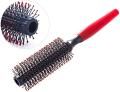 Round Brush Curly Hair Roller Brush Comb - 1 Pc Red.