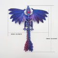 3D Printed Dragon With Wings Animals Toy Crystal Dragon Fidget Toys Full Articulated Dragon Crystal Dragon Adults Fidget Toys For Autism ADHD Home Office Decor Fayshow. 