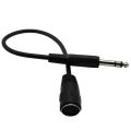 2X MIDI CABLE,5-Pin Din Female to Monoprice 6.35mm (1/4 Inch) Male TRS Stereo Audio Extension Cable.