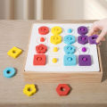 GC Creative Mosaic Puzzle Kid Toy Mushroom Nails Pegboard 3D Jigsaw Toys Puzzle Game Early Learning Educational Toys For Boys Girls.