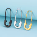 1/3pcs Punk Pin Earrings Paperclip Safety Stud Belly Button Ring Hoop Nose Piercing Tragus Helix Eyebrow Ring Body Jewelry 16G. 