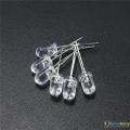 50Pcs- Transparent WHITE 5mm Water Clear LED White 5mm Ultra Bright Transparent Round 5mm LED Light Emitting Diode Water Clear White Light Bulbs.