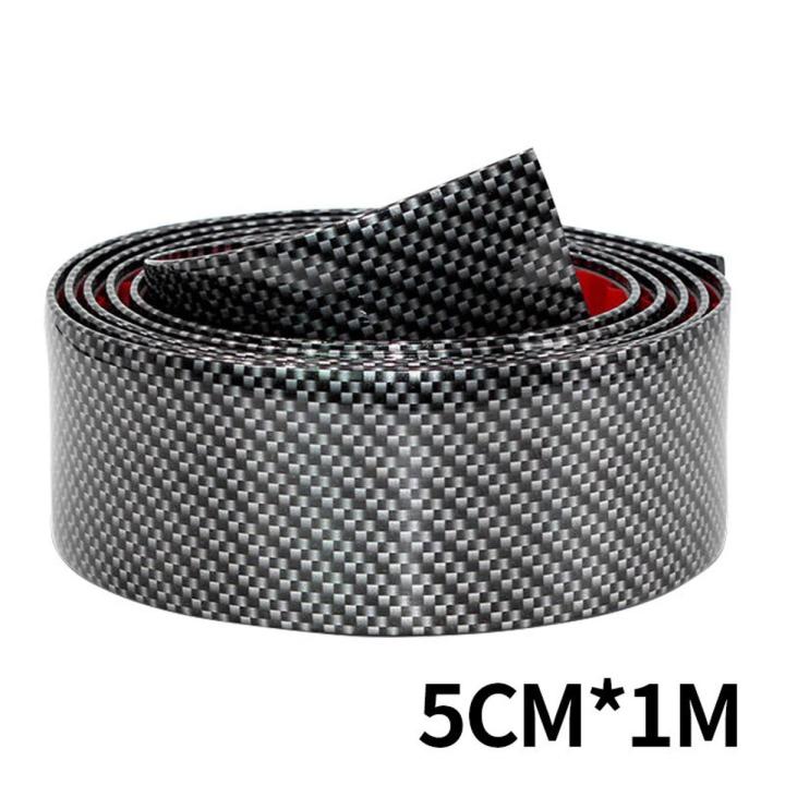 【Mary DAI Store】Car Door Carbon Fiber Rubber Stickers 5D Scratch Proof Auto Sill Protection Goods Moulding Strip Car Styling