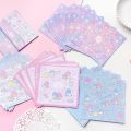 Sanrio Hello Kitty My Melody Cute Handmade Paper Cutting Cartoon Little Twin Stars Kindergarten Diy Colored Paper Children Gifts.