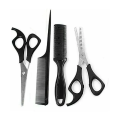 4pcs Set Household Hairdressing Scissors Thinning Shears Hair Cutting Barber Scissors Flat Tooth Scissor Comb Hair Styling Tools.