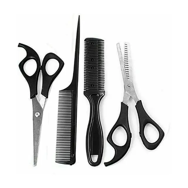 4pcs%20Set%20Household%20Hairdressing%20Scissors%20Thinning%20Shears%20Hair%20Cutting%20Barber%20Scissors%20Flat%20Tooth%20Scissor%20Comb%20Hair%20Styling%20Tools%20-%20Image%202