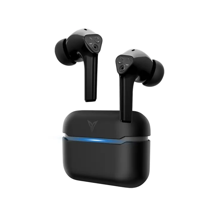Flydigi T1 BT Earbuds 12mm Driver Unit/Dual Mic/Noise Reduction/Touch Control/24H Playtime Compatible with iOS/Android Black