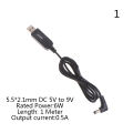 USB power boost line DC 5V to 9V 12V Step UP Adapter Cable 3.5*1.35mm 5.5*2.1mm. 