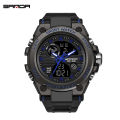 Sanda Men's Watches Sports Military 50M Waterproof Digital Wristwatch for Male Clock Stopwatch Relogio Masculino 739.
