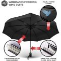 Umbrella Windproof Travel Umbrella-Wind Resistant,Light, Automatic, Strong Steel Shaft, Mini,Umbrellas for Rain - Men and Women. 
