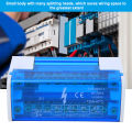 Terminal Distribution Box Din Rail 2-Level Single Phase with Transparent Dust Cover 211.