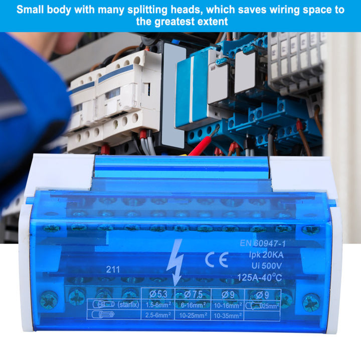 Terminal%20Distribution%20Box%20Din%20Rail%202-Level%20Single%20Phase%20with%20Transparent%20Dust%20Cover%20211%20-%20Image%203