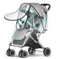 Universal Waterproof Pram Rain Cover Baby Stroller Accessories Transparent Wind Dust Shield Zipper Open for Pushchairs Raincoat.